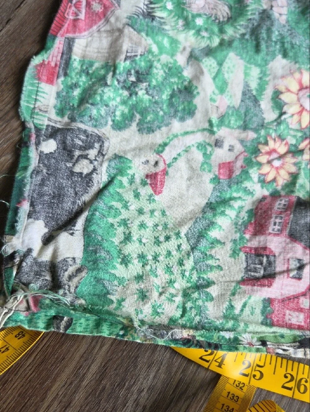 Handmade Farmhouse Cow Print Apron Green, Black & White